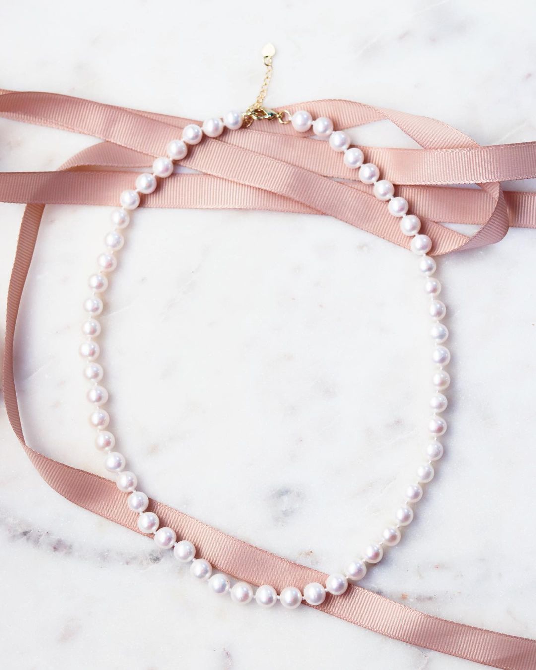 8mm Round Pearl Necklace