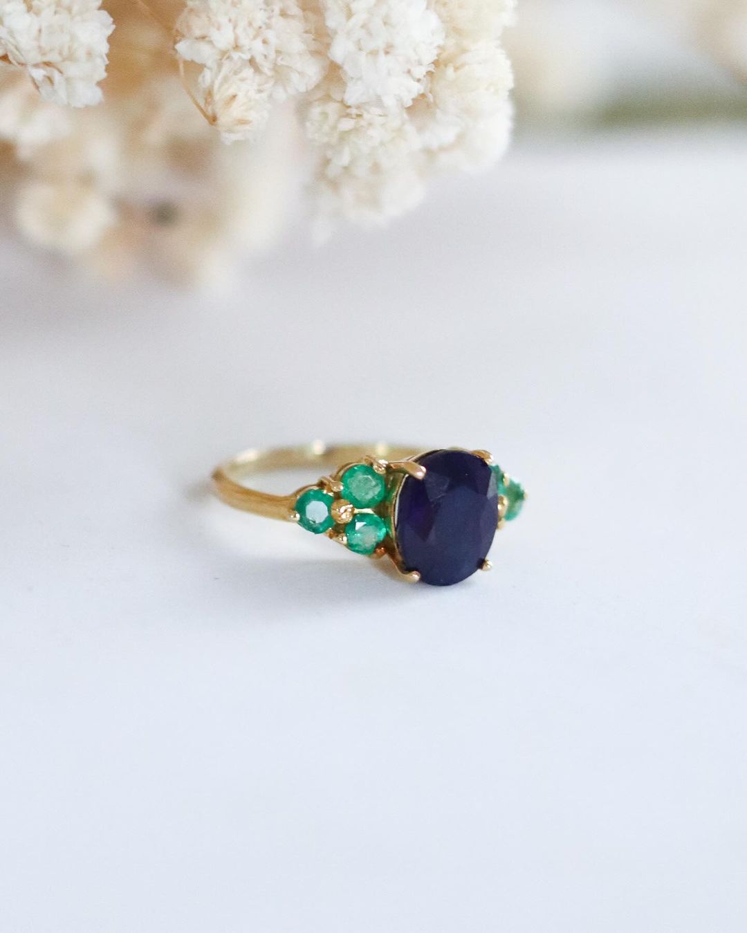 Sapphire & Emerald Ring