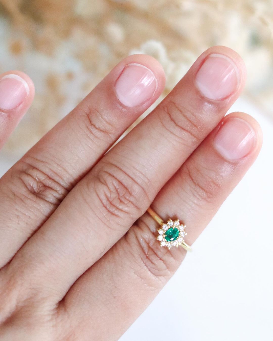Colombian Emerald Ring with Diamonds