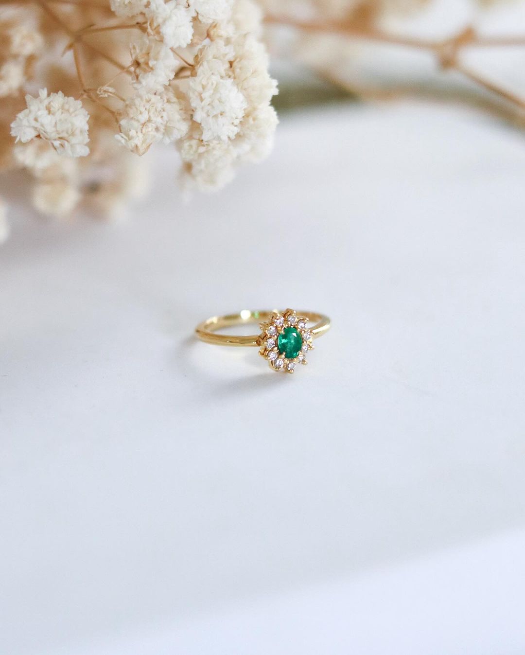 Colombian Emerald Ring with Diamonds