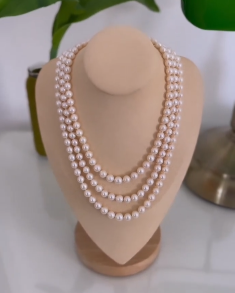No. 53 Three Layer Pearl Necklace