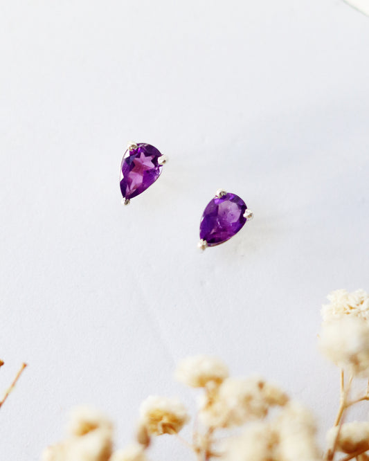 Amethyst Studs