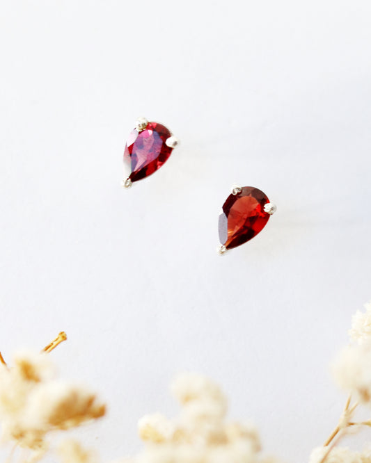 Garnet Studs