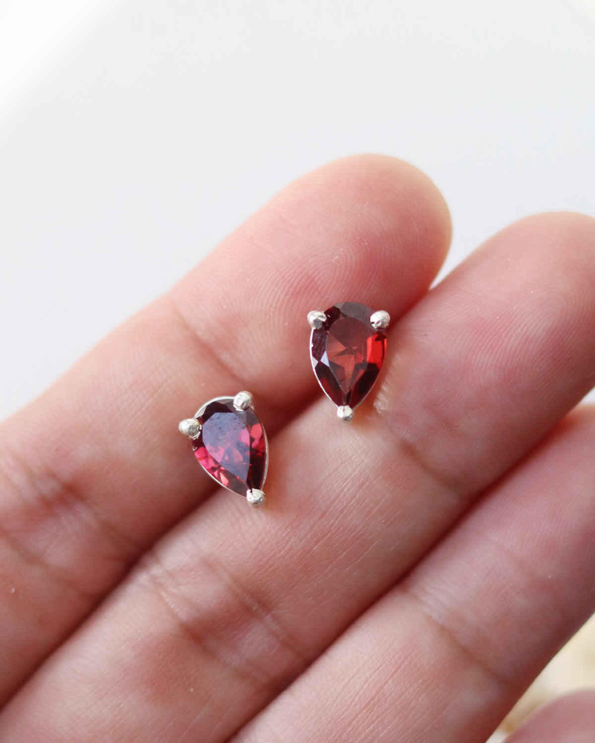 Garnet Studs