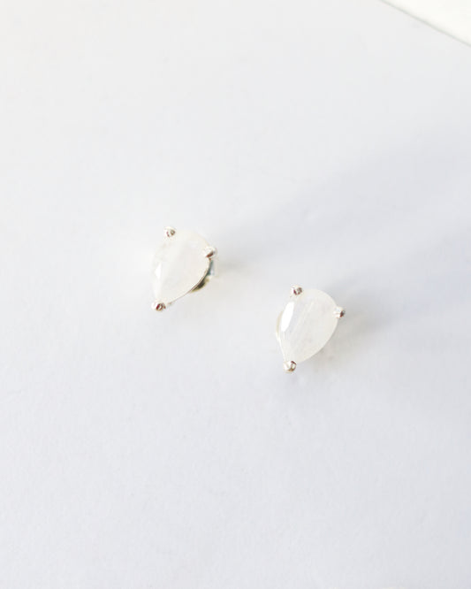 Moonstone Studs